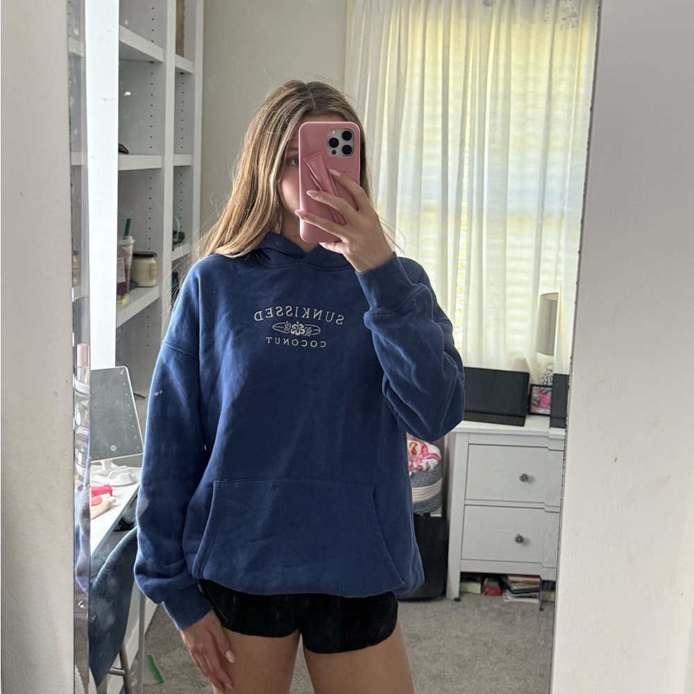 Sunkissed Coconut embroidered hoodie